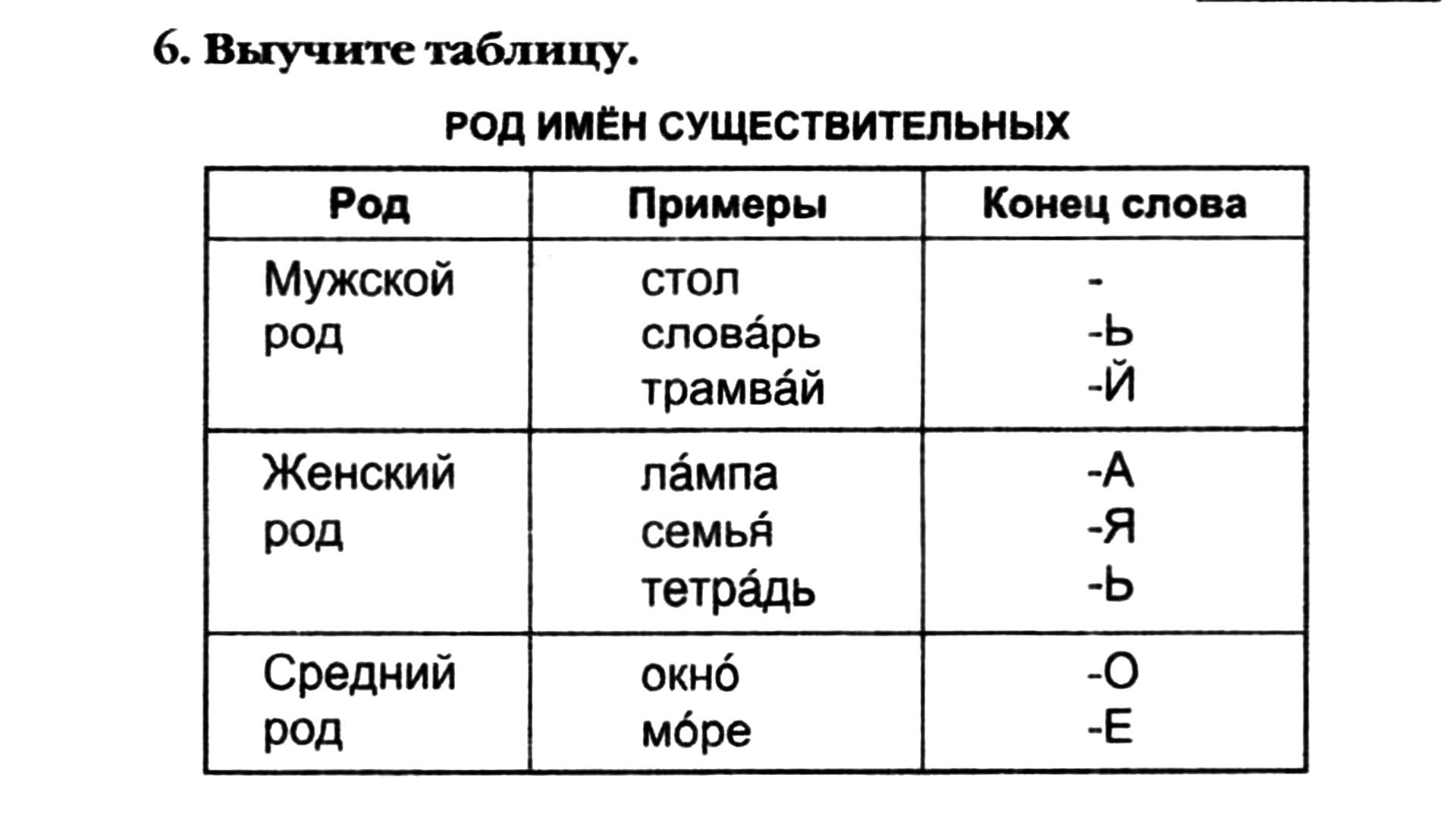 Видео курс РКИ: Род имён существительных